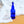 Live In Wonder Blue Glass Bottle